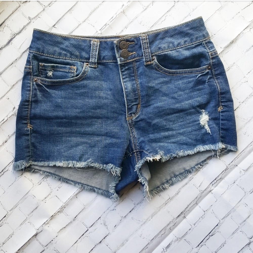 Mudd stretch high waisted cutoff denim jean shorts